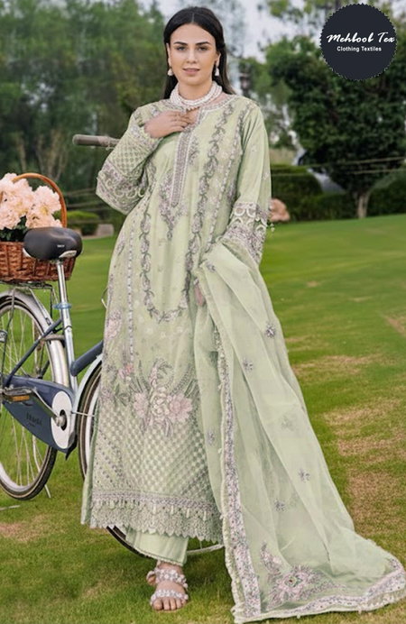 Mehboob Tex 1802 A and B Cotton Embroidery Pakistani Salwar Suits Orders In India